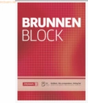 10 x Brunnen Briefblock Brunnen A5 70g/qm kariert 50 Blatt