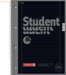 5 x Brunnen Kollegblock Student Colour Code A4 90g/qm 80 Blatt onyx Li