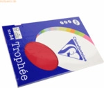 5 x Clairefontaine Kopierpapier Trophee A4 160g/qm VE=50 Blatt kirschr