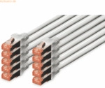 Assmann DIGITUS CAT 6 S-FTP Patchk. Cu, LSZH AWG 27/7, 3 m, 10er, GR