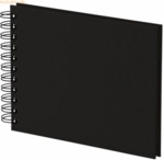 S.O.H.O. Fotoalbum Whire-O 40 Seiten 195x145mm schwarz/schwarz