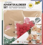 Folia Adventskalender-Set Red Nose Reindeer 216-teilig
