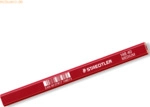 12 x Staedtler Zimmermannsbleistift medium rotbraun oval/sechskant 175