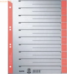 Leitz Trennbl&auml;tter A4 Taben farbig rot 230g/qm VE=25 St&uuml;ck