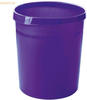 15 x Han Papierkorb Grip 18 Liter mit 2 Griffmulden Trend Colour lila