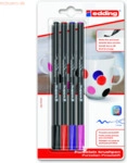 10 x Edding Porzellan-Pinselstift edding 4200 1-4mm schwarz, rot, viol