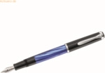 Pelikan Kolbenf&uuml;llhalter Classic M205 Feder B blau marmoriert