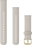 Garmin Garmin Ersatzarmband 18mm Silikon Beige/Hellgold 110-195 mm