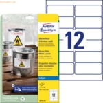 Avery Zweckform Folien-Etiketten wetterfest A4 99,1x42,3mm VE=120 Etik