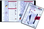 5 x Durable Sichtbuch Duralook plus A4 20 H&uuml;llen schwarz