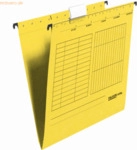 Falken H&auml;ngemappe UniReg Kraftkarton 230g/qm seitlich offen gelb VE=5