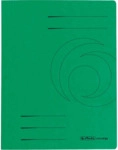 5 x Herlitz Schnellhefter A4 Karton 355g/qm gr&uuml;n
