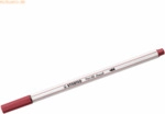 10 x Stabilo Premium-Filzstift mit Pinselspitze Pen 68 brush dunkelrot