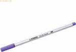 10 x Stabilo Premium-Filzstift mit Pinselspitze Pen 68 brush violett