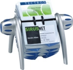 Durable Visitenkartenrollkartei Visifix flip metallic silber