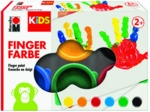 MARABU Fingerfarbe Kids - 6x 35 ml sortiert.
