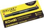 ONLINE Tintenkombipatrone - 5 St&uuml;ck schwarz.