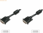 Assmann ASSMANN DVI Kabel DVI(24+1)2x Ferrit 5.0m DVI-D Dual Link sw.