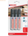 Edding Permanentmarker edding 500 schwarz VE=3 St&uuml;ck Blister