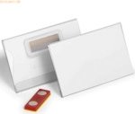 Durable Namensschild Magnet Kunststoff transparent 90x54mm VE=25 St&uuml;ck