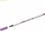 10 x Stabilo Premium-Filzstift mit Pinselspitze Pen 68 brush pflaume