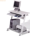 Rocada Computertisch Zeta rollbar grau