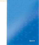 Leitz Notizbuch Wow A5 80 Blatt 90g/qm kariert blau metallic