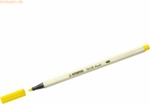 10 x Stabilo Premium-Filzstift Pinselspitze Pen 68 brush zitronengelb