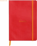 Rhodia Notizbuch Flex A5 liniert 90g/qm 80 Blatt mohnrot