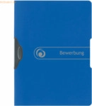 5 x Herlitz Bewerbungsmappe Express-Clip A4 PP Bewerbung blau to go