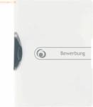 5 x Herlitz Bewerbungsmappe Express-Clip A4 PP Bewerbung farblos to go