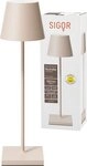 SIGOR NUINDIE LED Akku-Tischleuchte USB-C 380mm d&Atilde;&frac14;nenbeige 2,2W FlexMood