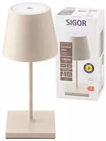 SIGOR NUINDIE LED MINI Akku-Tischleuchte 250mm d&Atilde;&frac14;nenbeige 4547301 USB-C