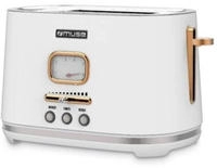 MUSE Edelstahl-Toaster wei&Atilde;&Yuml; MS-130 W