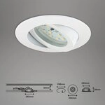 3x Briloner LED Einbauleuchte rund Wei&Atilde;&Yuml; IP23 3 x 5,5W Modul 470lm warmwei&Atilde;&Yuml;
