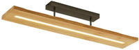 TRIO LED-Deckenleuchte 'Brad' naturholz 3000K 27W 623710130