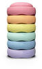 Stapelstein 6er Set Rainbow Pastel (light violet/light blue/mint/light...