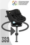 Graco Turn2Me DLX i-Size R129 Reboard Kindersitz (0-4 Jahre), Graco: Midnight