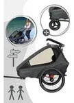 Qeridoo Kidgoo 2 - Kinderfahrradanh&auml;nger f&uuml;r 2 Kinder - Modell 2026, Farbe:...