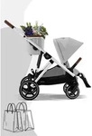Cybex Gazelle S Kinderwagen / Geschwisterwagen / Zwillingswagen, Farbe: Moos Green