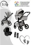 Moon Resea 2.0 Komkinderwagen 3in1-Set mit Babyschale Cosmo 2.0, Farbe/Dessin:...