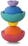 Stapelstein Inside Rainbow Classic 6er Set - (violet / blue / dark green / yellow /