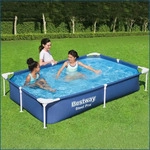 Bestway 56401, Bestway Frame Pool 221 x 150 x 43 cm Steel Pro | Kinderpool ohne