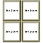 Schipper Alurahmen Quattro Gold 18x24 cm Selbstmontage Malen nach Zahlen