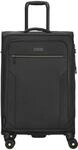 D&N Travel Line 9704 - 4-Rollen-Trolley M 68 cm erw. (black)