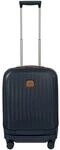 Brics Taormina - 4-Rollen-Kabinentrolley mit Vortasche 55 cm erw. USB (blau)