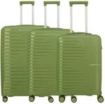 Travelite Pacific - 4-Rollen-Trolley Set 3tlg. (olive)