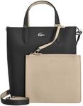 Lacoste Anna - vertical Shopper 29 cm (noir krema)