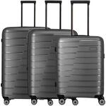 Travelite Air Base - 4-Rollen-Trolley Set 3tlg. erw. (anthracite)