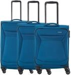 Travelite Chios - 4-Rollen-Trolley Set 3tlg. (petrol)